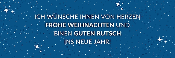 Bürgermeister wünscht frohe Weihnachten und einen guten Rutsch ins neue Jahr