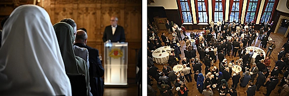 Viele Besucherinnen und Besucher kommen zum Ramadanempfang ins Bremer Rathaus. Viele Besucherinnen und Besucher kommen zum Ramadanempfang ins Bremer Rathaus.