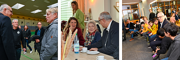 Bürgermeister Andreas Bovenschulte im Gespräch mit Menschen aus Hemelingen.