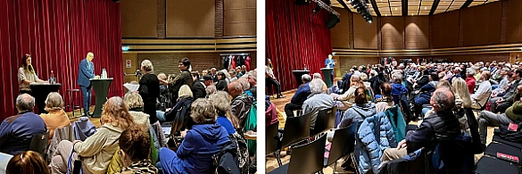 Bürgermeister Andreas Bovenschulte im Gespräch bei der Bürger:innen-Versammlung in Vegesack Bürgermeister Andreas Bovenschulte im Gespräch bei der Bürger:innen-Versammlung in Vegesack