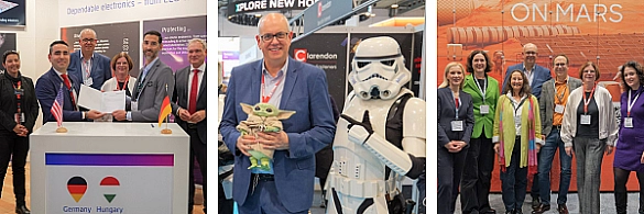 Bremen präsentiert sich auf der Space Tech Expo Europe mit einem eigenen City of Space-Stand, organisiert von AVIASPACE Bremen e.V. und der WFB Wirtschaftsförderung Bremen GmbH. Bremen präsentiert sich auf der Space Tech Expo Europe mit einem eigenen City of Space-Stand, organisiert von AVIASPACE Bremen e.V. und der WFB Wirtschaftsförderung Bremen GmbH.