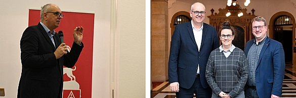 Verdi-Spitzen im Rathaus zu Besuch. Bovenschulte spricht bei Neujahrsempfang der IG Metall Verdi-Spitzen im Rathaus zu Besuch. Bovenschulte spricht bei Neujahrsempfang der IG Metall