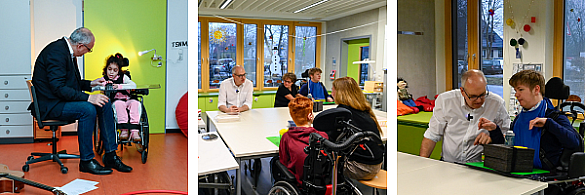 Bürgermeister Bovenschulte zu besuch in der Paul-Goldschmidt-Schule.