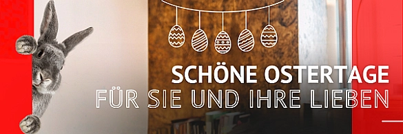 Schöne Ostertage für Sie und Ihre Lieben - Auf dem Bild: Hase schaut ins Büro von Andreas Bovenschulte Schöne Ostertage für Sie und Ihre Lieben - Auf dem Bild: Hase schaut ins Büro von Andreas Bovenschulte