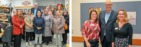Bürgermeister Andreas Bovenschulte trifft Bürgerinnen und Bürger beim Quartiersbesuch in Obervieland.  Bürgermeister Andreas Bovenschulte trifft Bürgerinnen und Bürger beim Quartiersbesuch in Obervieland.