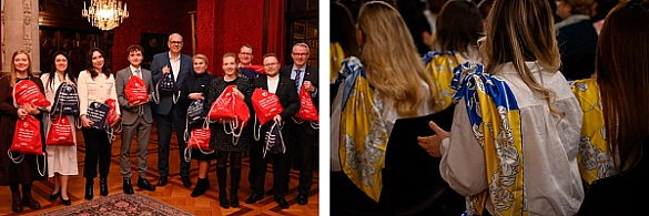 Die Senatskanzlei Bremen übergibt Spenden an Kinder in der Ukraine.  Die Senatskanzlei Bremen übergibt Spenden an Kinder in der Ukraine.