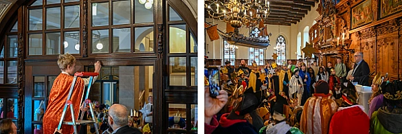 Die Sternsinger bringen den Segensgruß für das neue Jahr ins Bremer Rathaus Die Sternsinger bringen den Segensgruß für das neue Jahr ins Bremer Rathaus