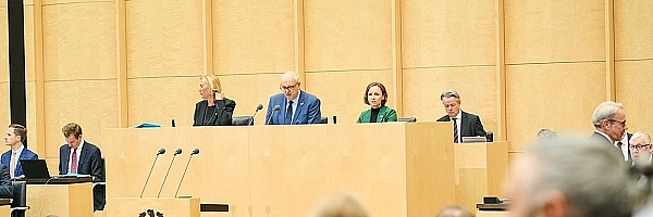 Bürgermeister Bovenschulte auf dem Bundesrats-Präsidium.