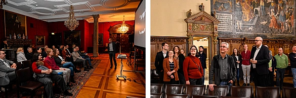 Filmabend im Kaminsaal und Rathausführung mit Bürgermeister Bovenschulte.