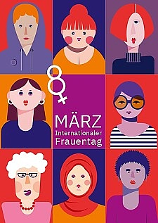 Grafik zum Weltfrauentag.