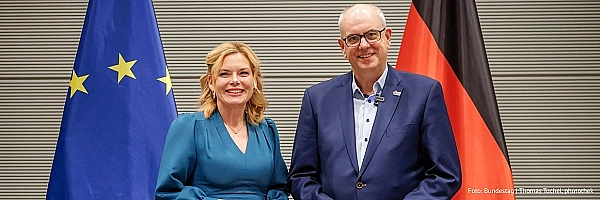 Bundestagspräsidentin Julia Klöckner empfängt den Bundesratspräsidenten Andreas Bovenschulte zum Antrittsbesuch im Bundestag. 