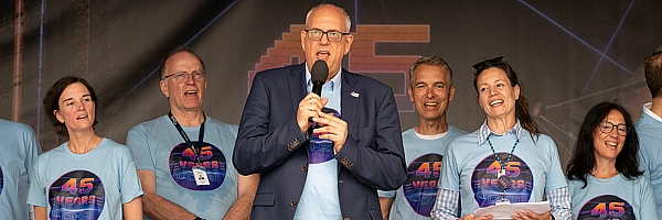 Bürgermeister Andreas Bovenschulte bei der Jubiläumsfeier von OHB.