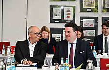 Bürgermeister Andreas Bovenschulte mit Bundesarbeitsminister Hubertus Heil.