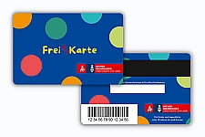 So sieht die Vorder- und Rückseite der FreiKarte aus.