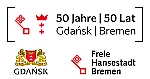 Logo des Jubiläums 50 Jahre Städtepartnerschaft Danzig-Bremen.