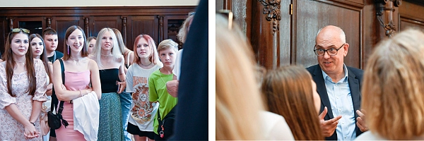 Schülerinnen und Schüler aus Odessa besuchen das Bremer Rathaus Schülerinnen und Schüler aus Odessa besuchen das Bremer Rathaus