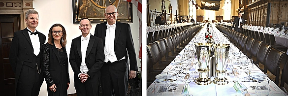 479. Schaffermahlzeit: Ehrengast Bundesminister Volker Wissing, Sigrid Nikutta (Vorstand Güterverkehr Deutsche Bahn und Vorstandsvorsitzende DB Cargo AG), Bürgermeister Andreas Bovenschulte und der Verwaltende Vorsteher von Haus Seefahrt, Henry Lamotte.  479. Schaffermahlzeit: Ehrengast Bundesminister Volker Wissing, Sigrid Nikutta (Vorstand Güterverkehr Deutsche Bahn und Vorstandsvorsitzende DB Cargo AG), Bürgermeister Andreas Bovenschulte und der Verwaltende Vorsteher von Haus Seefahrt, Henry Lamotte.