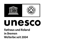 Logo Unesco Weltkulturerbe Rathaus Bremen und Roland